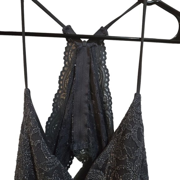 B. Darlin Halter Lace Cutout Dress With Sparkle Accents Size 15/16 Polyester Spa - Picture 11 of 12